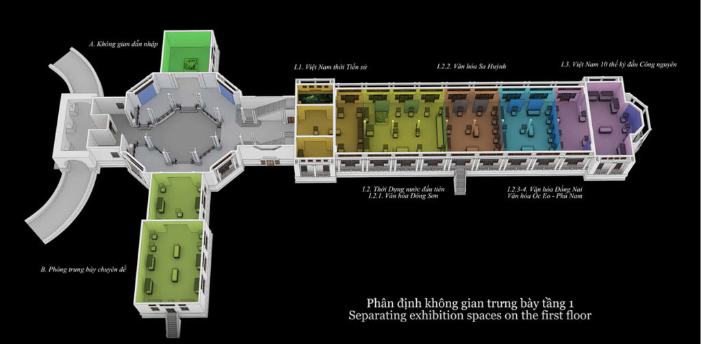 không gian trưng bày tầng 1 1